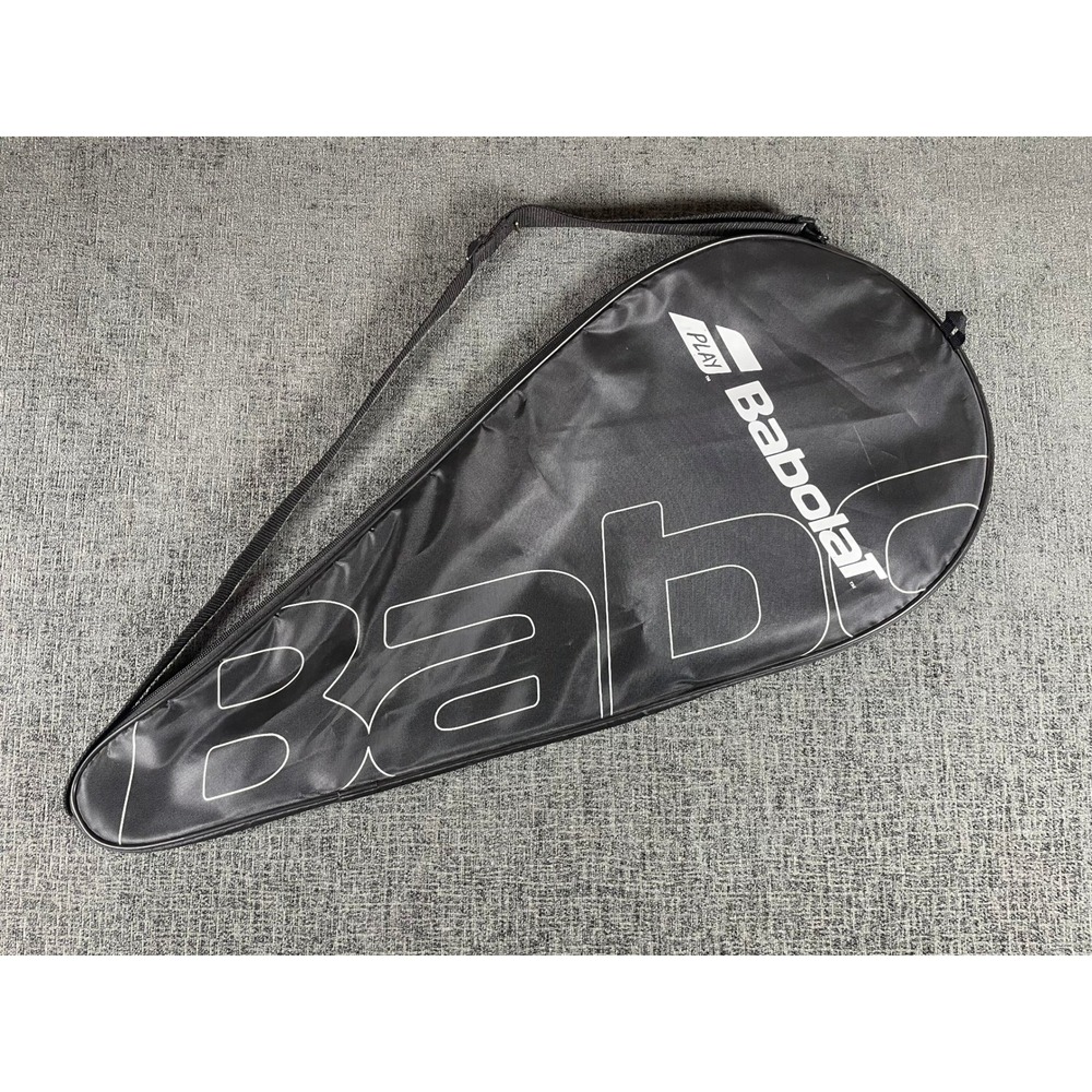 Babolat Play Tennis Racquet Cover Bag Black White Single Racket Case Strap